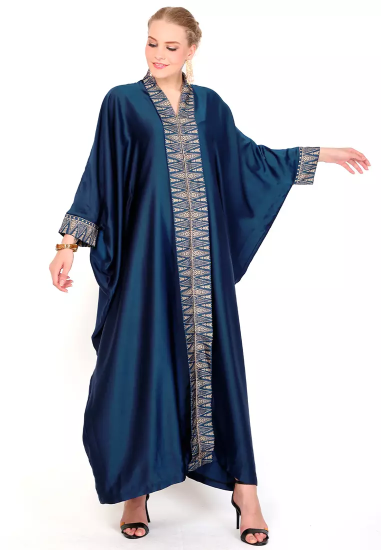 Kanzi Exclusive Long Sleeve Songket Kaftan