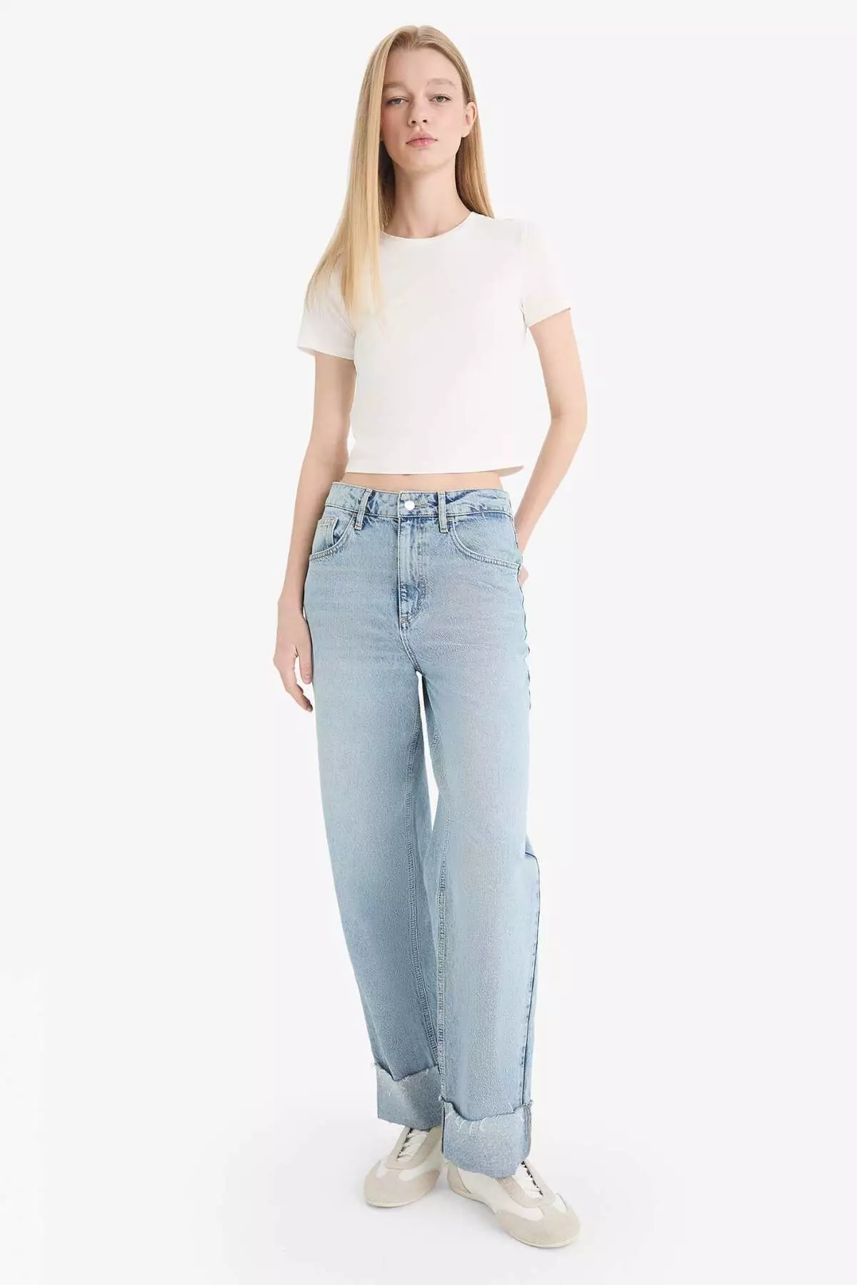 Coool Fitted Basic Plain Short Sleeve T-Shirt F3485Axns