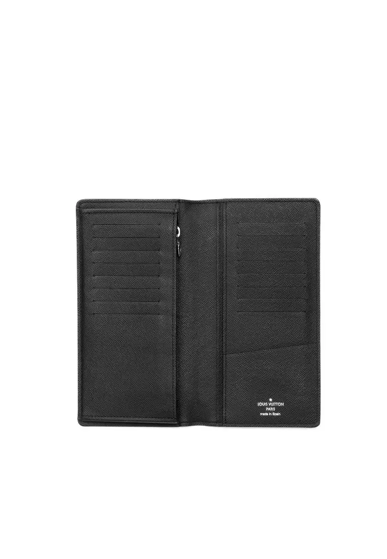 Pre-Loved Louis Vuitton Monogram Eclipse Brazza Long Wallet