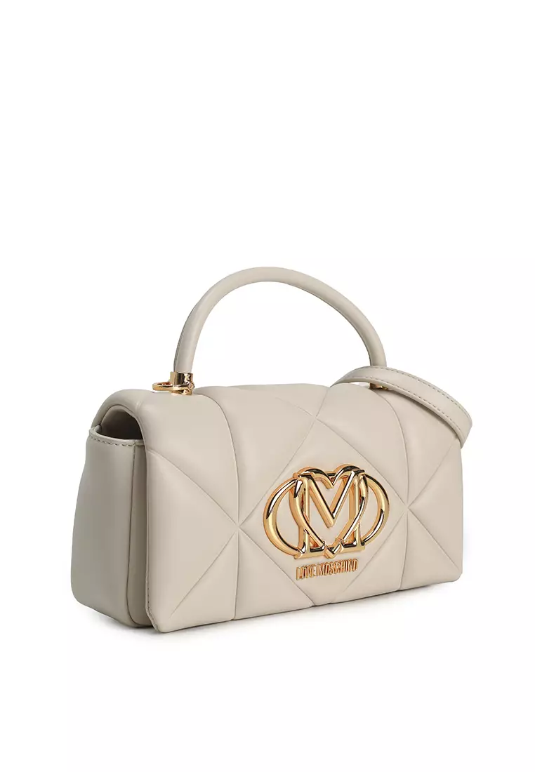 Embossed Quilted Top-Handle Bag (nt)