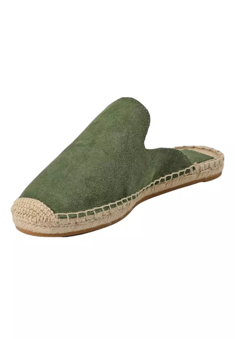 THE LOUNGE EDIT Lumen Slippers Green
