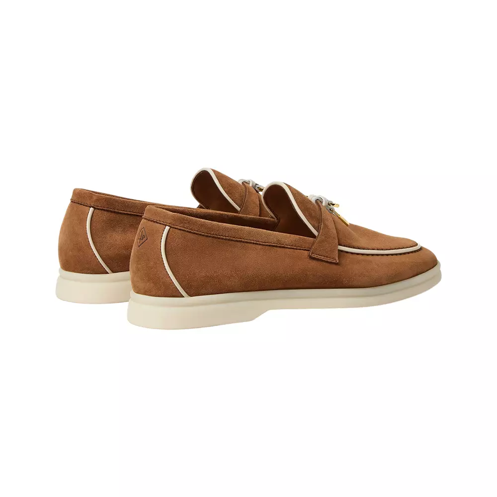 Summer Charms Walk Loafers Suede Colour Vicuna