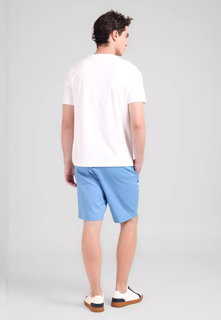 MANZONE - Kaos Jersey Lengan Pendek Pria Bucky Slim Fit - White Colour White