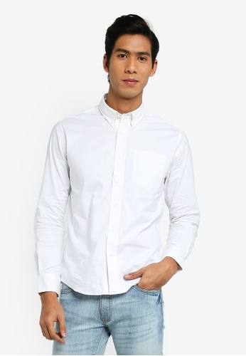 Buy Electro Denim Lab Stretch Oxford Shirt Online Zalora Malaysia