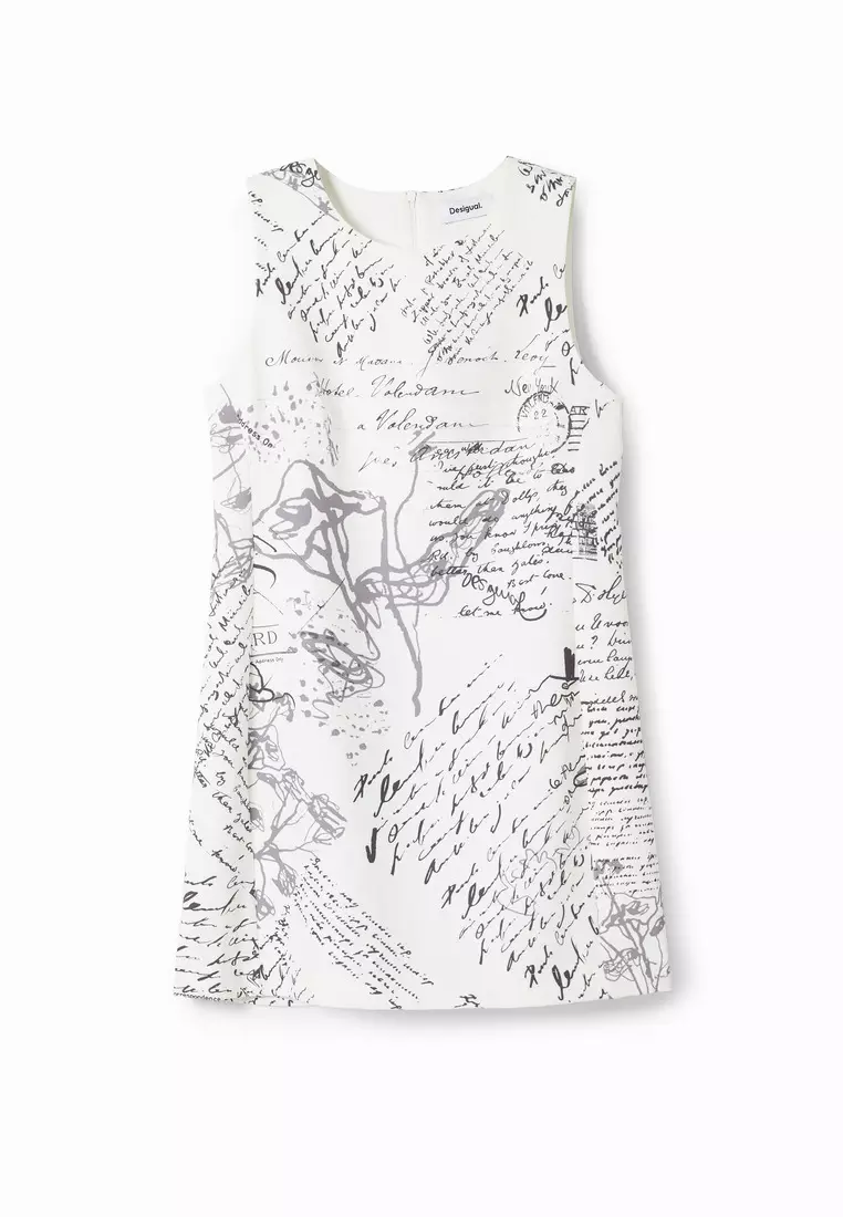 Desigual Woman Letter Print Midi Dress