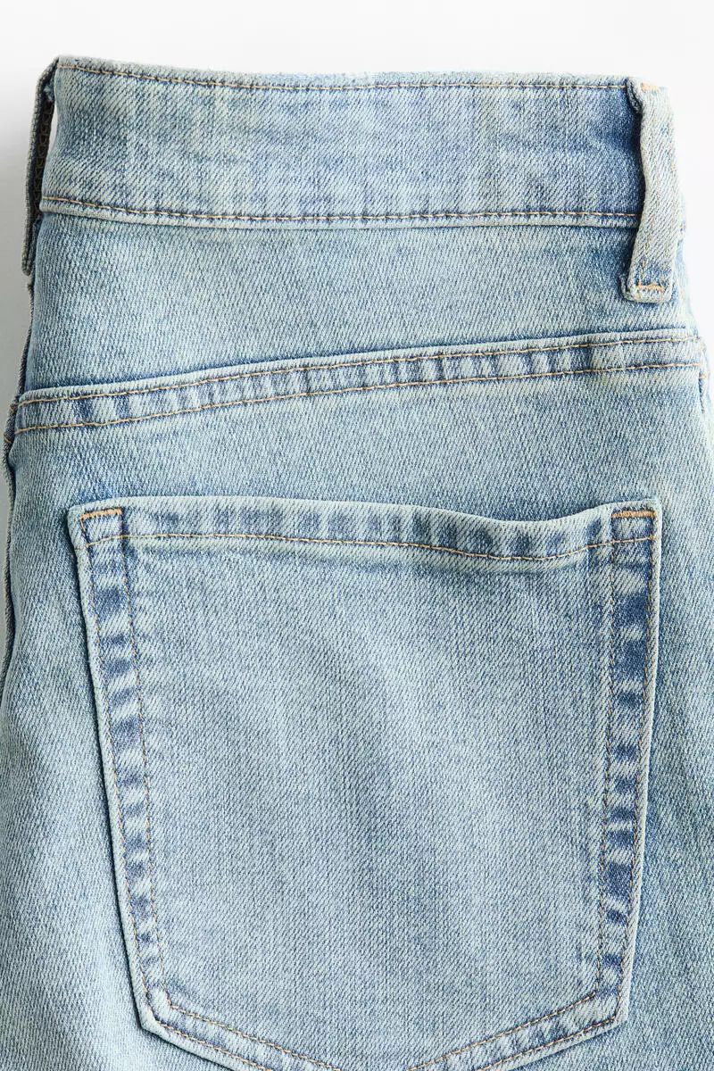 Flared Regular Waist Ankle Jeans
