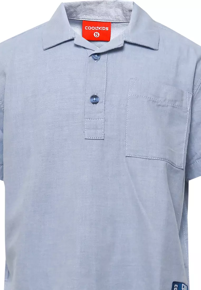 Kemeja Krah Biasa Short Sleeve