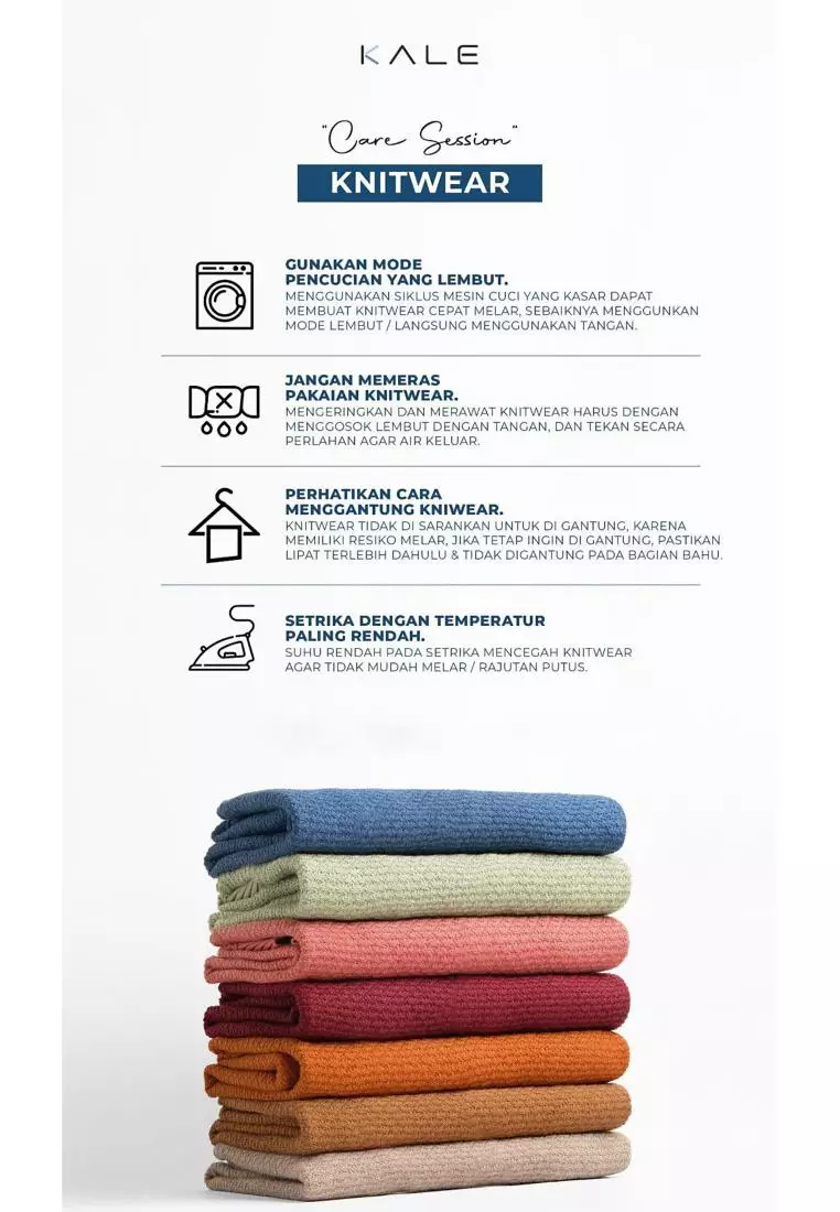 Kale Marvin Navy / Sweater Rajut Pria Tangan Pendek