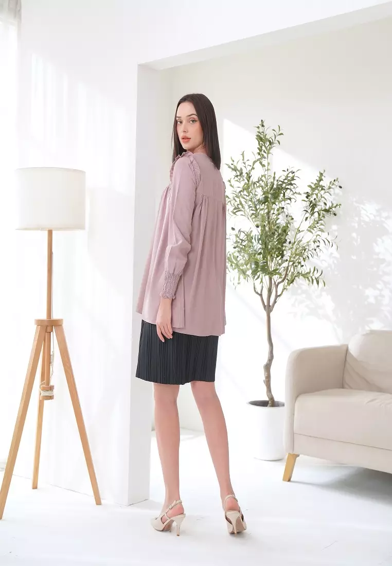 Cassandra Blouse Light Brown