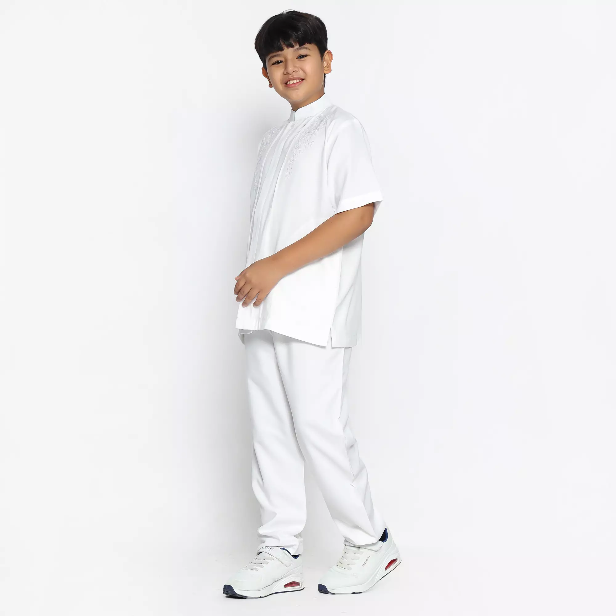 Baju Koko Anak KKA 41 White Lengan Pendek