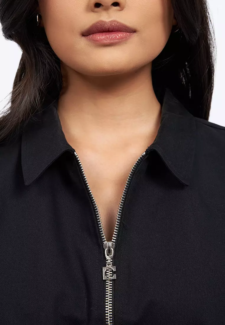 Zip Up Collared Vest