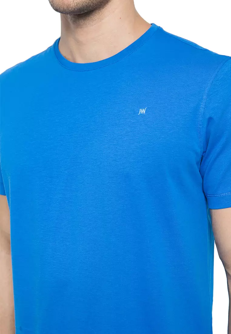 Johnwin - Kaos Pria - Kaos Polos Warna - Kaos Supima 40's - Roundneck