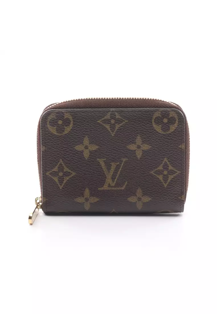Louis Vuitton LOUIS VUITTON Coin Case Wallet Monogram Zippy Purse Canvas  Brown Unisex M60067