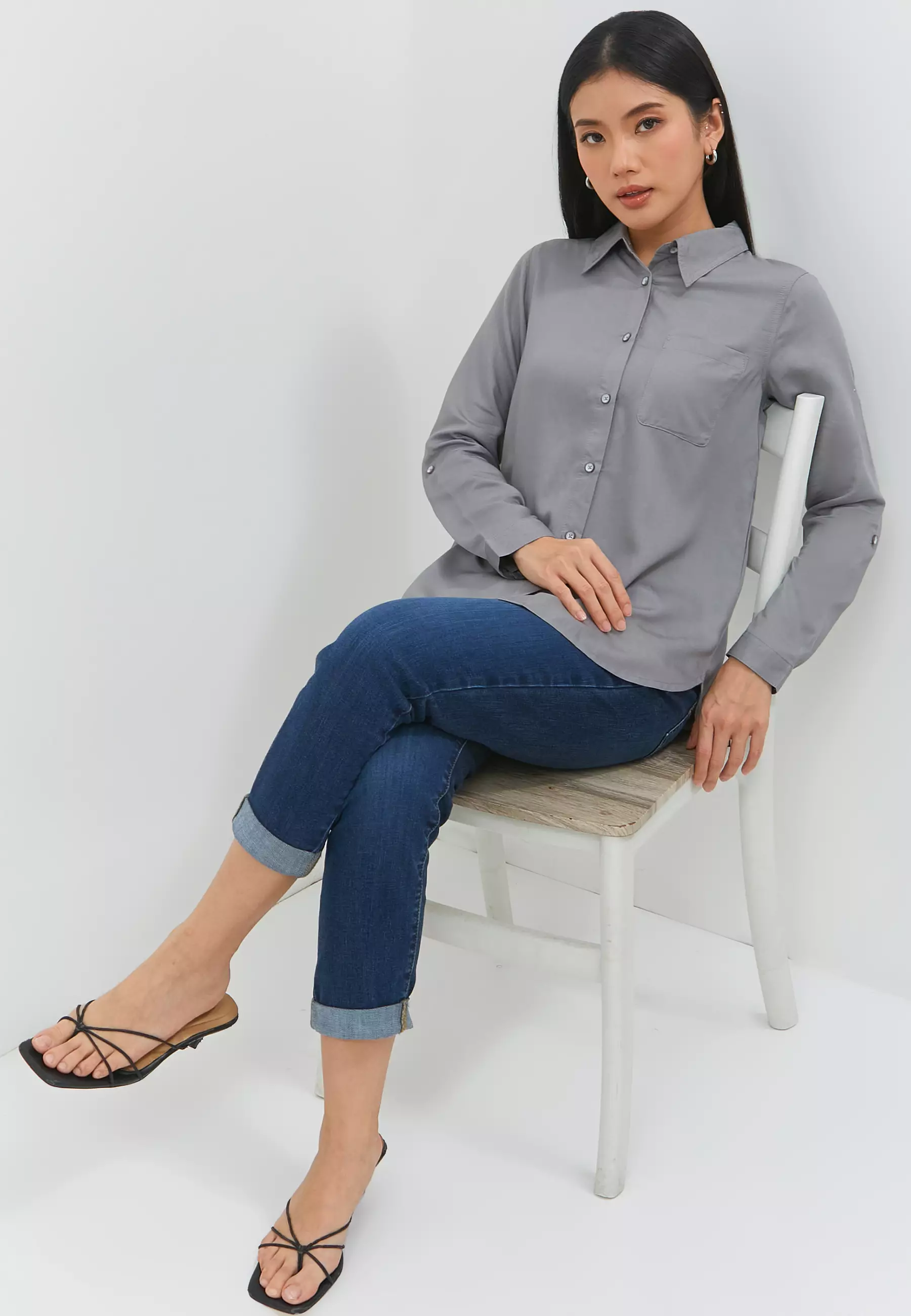 Alora Grey Shirt (G.11672)