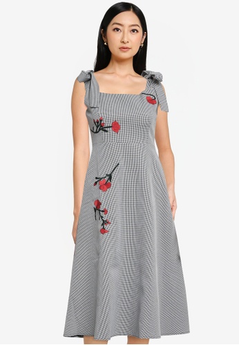 Buy Megane Red Romance Crambia Ribbon Strap Dress 2022 Online Zalora Philippines
