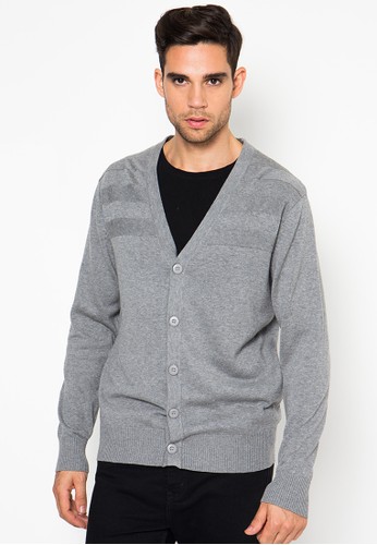 Mens Cardigan Ls With Button