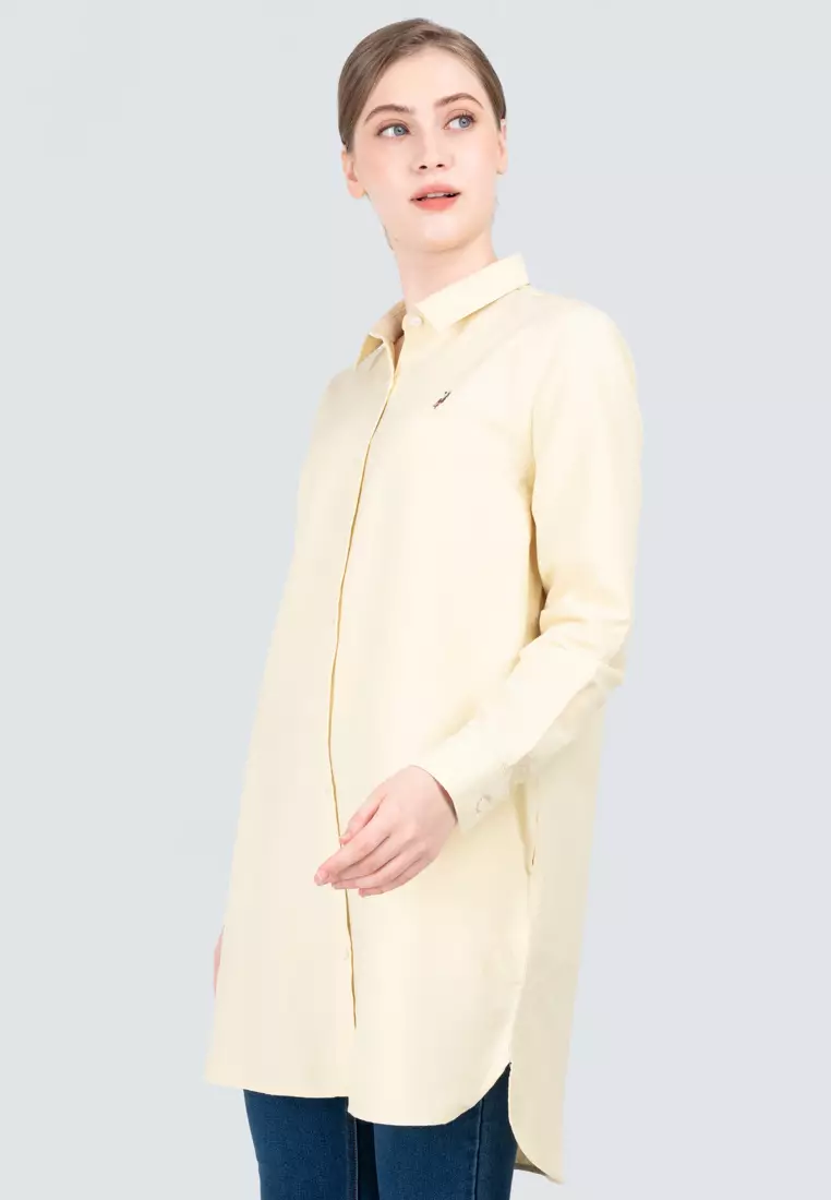 Polo Haus - Women’s Oxford Long Sleeve Shirt Dress WBSD001