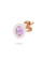 Aquae Jewels pink Earrings Princess 18K Gold and Diamonds with Ruby - Emerald - Sapphire - Rose Gold,Amethyst 45E54AC64FFD36GS_3