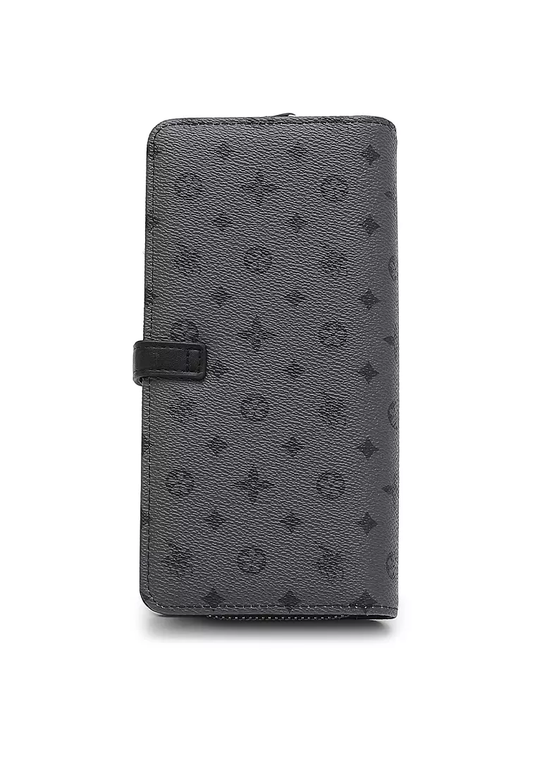Women's Monogram Long Wallet / Purse - Black