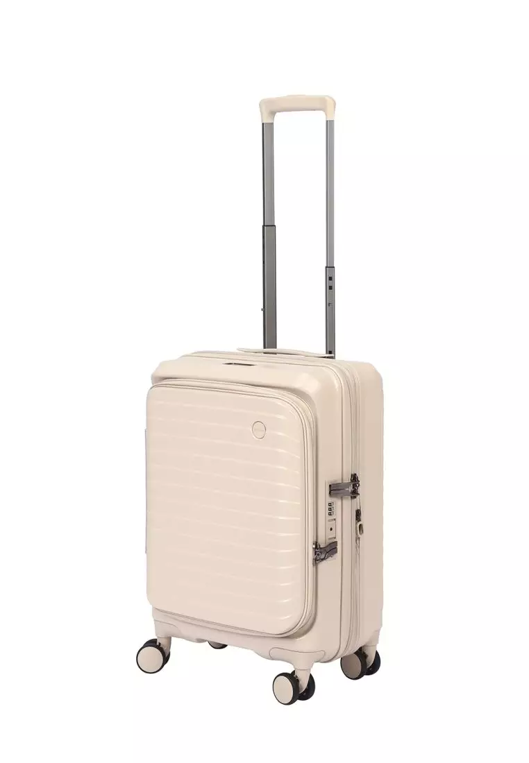 CROSSING INVI 20" Carry On Expandable Luggage With Front & Middle Access V3 - Sandwhite