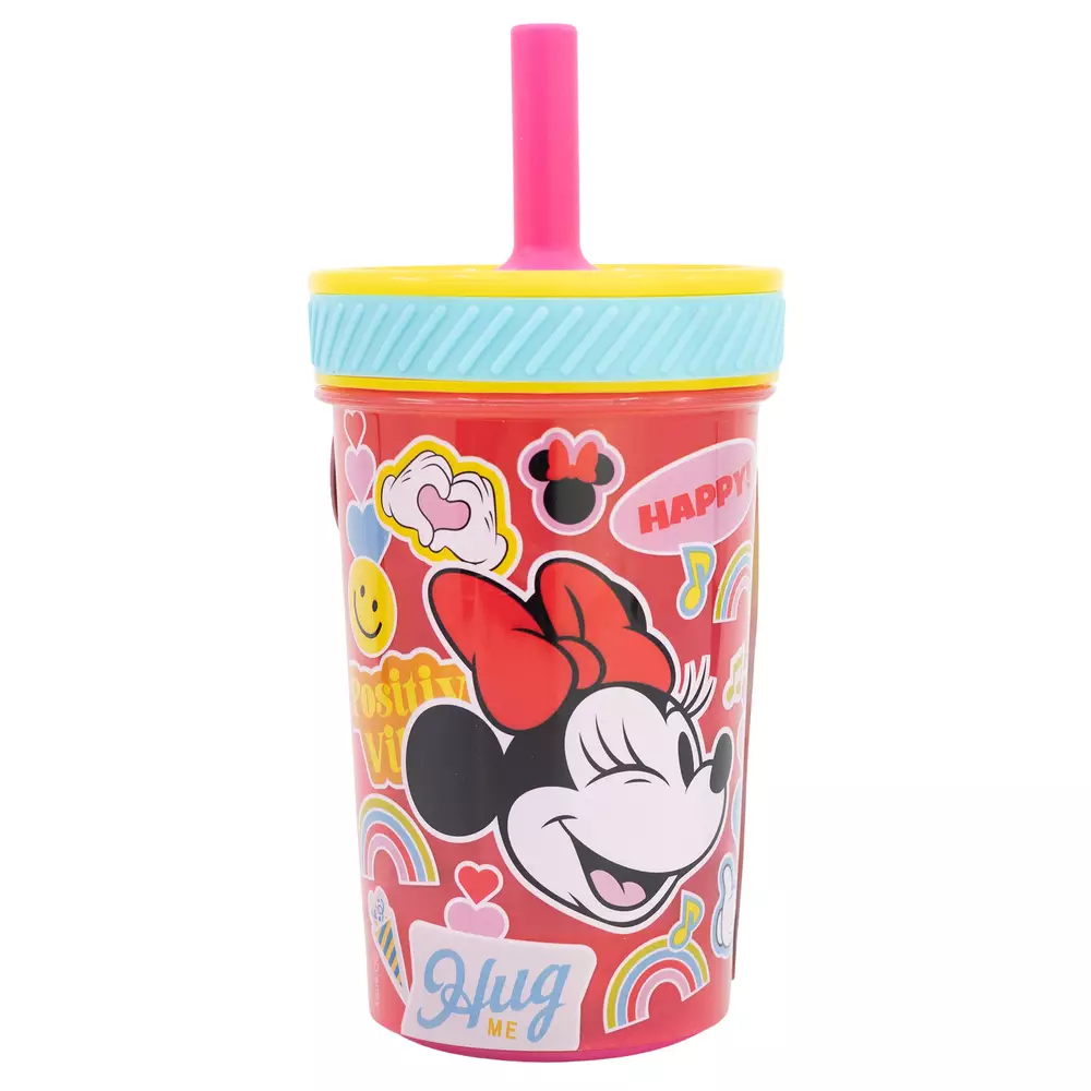 Disney Stor  Silicone Tumblr Straw PP Set Mickey 370ml - Botol Minum Anak BPA Free