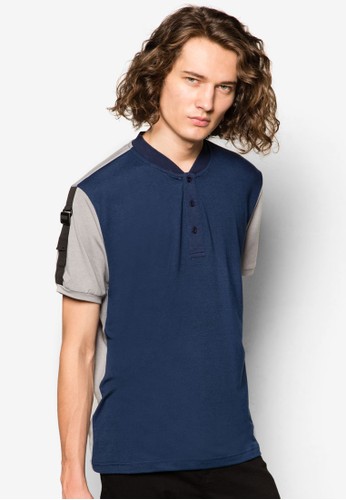 Polo With Sleeve Webbing Strap