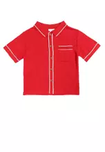 Varsity Red/Vanilla Stripe