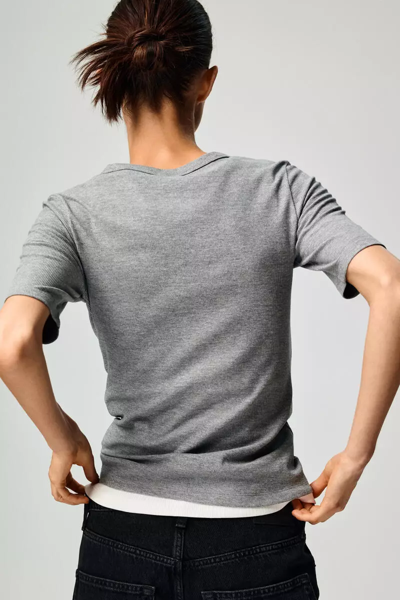 Ribbed T-shirt