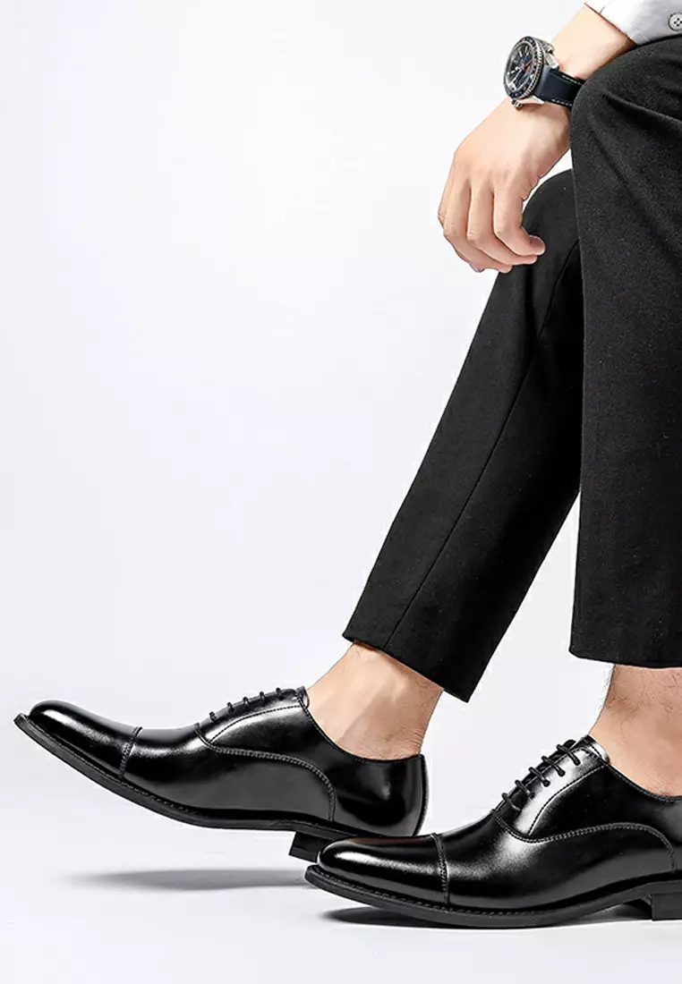 Leather Cap Toe Business Shoes MK5011-2