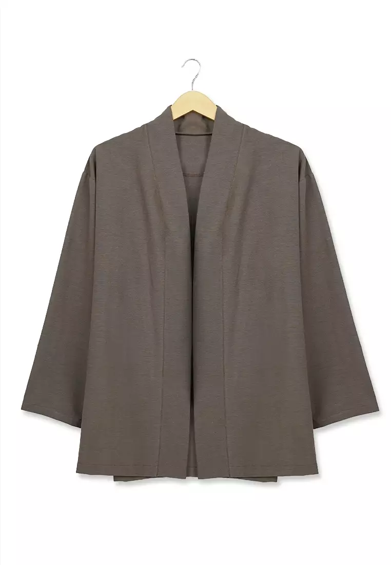 Ryusei Kimono Kata Long Sleeve Brown