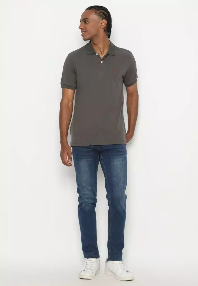 MATSUDA Kaos Polo Shirt Pria Kerah Kushima