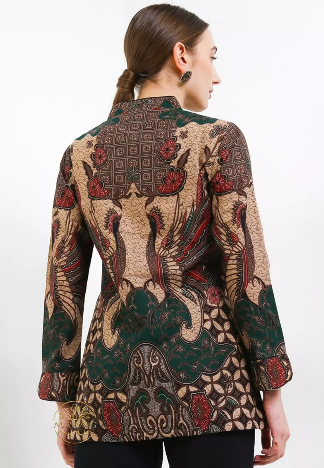 Blouse Batik Antareja Ijo Premium Slimfit Elegant