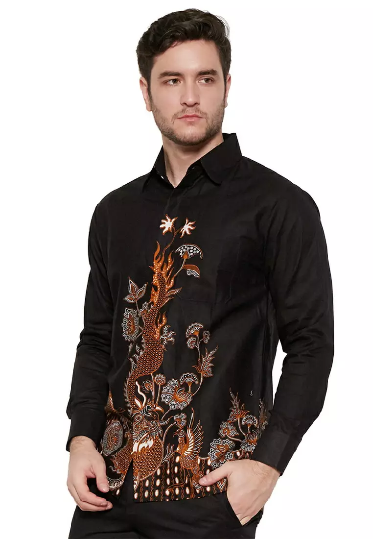 Dragon Kemeja Batik Pria Premium Slimfit Modern Lengan Panjang