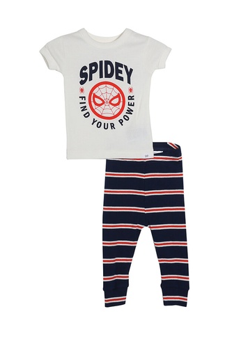 GAP white Marvel Spiderman Pyjama Set 39B22KA97A7AB6GS_1