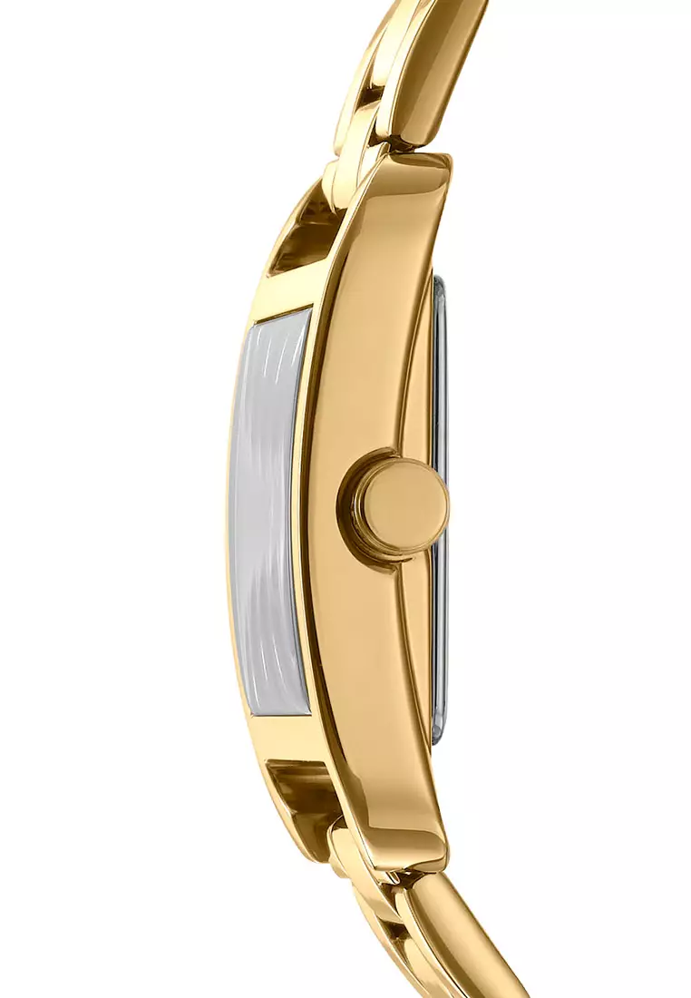 DKNY City Maxi Gold Stainless Steel Analog Quartz Watch For Women DK1L001M0045