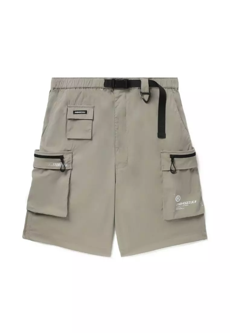 Men's belted cargo shorts sale