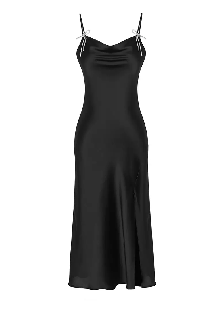 Embellished Coquette Midi Dress