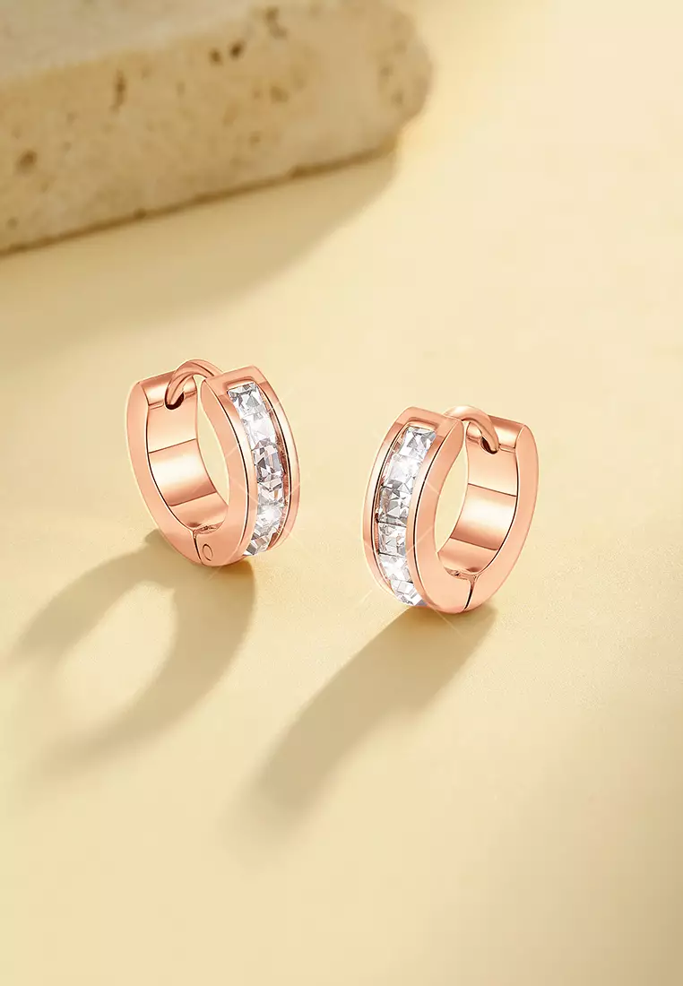 Anting Wanita Antingan Berlian Elegan Fashion Anti Luntur Cewek Earrings Original