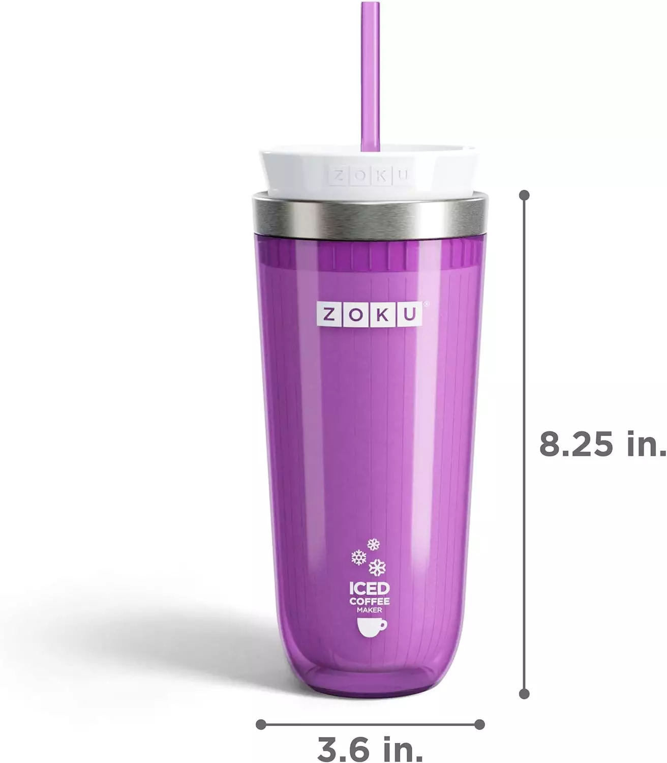 Zoku Purple Iced Coffee Maker - Alat Pembuat Es Kopi Instan
