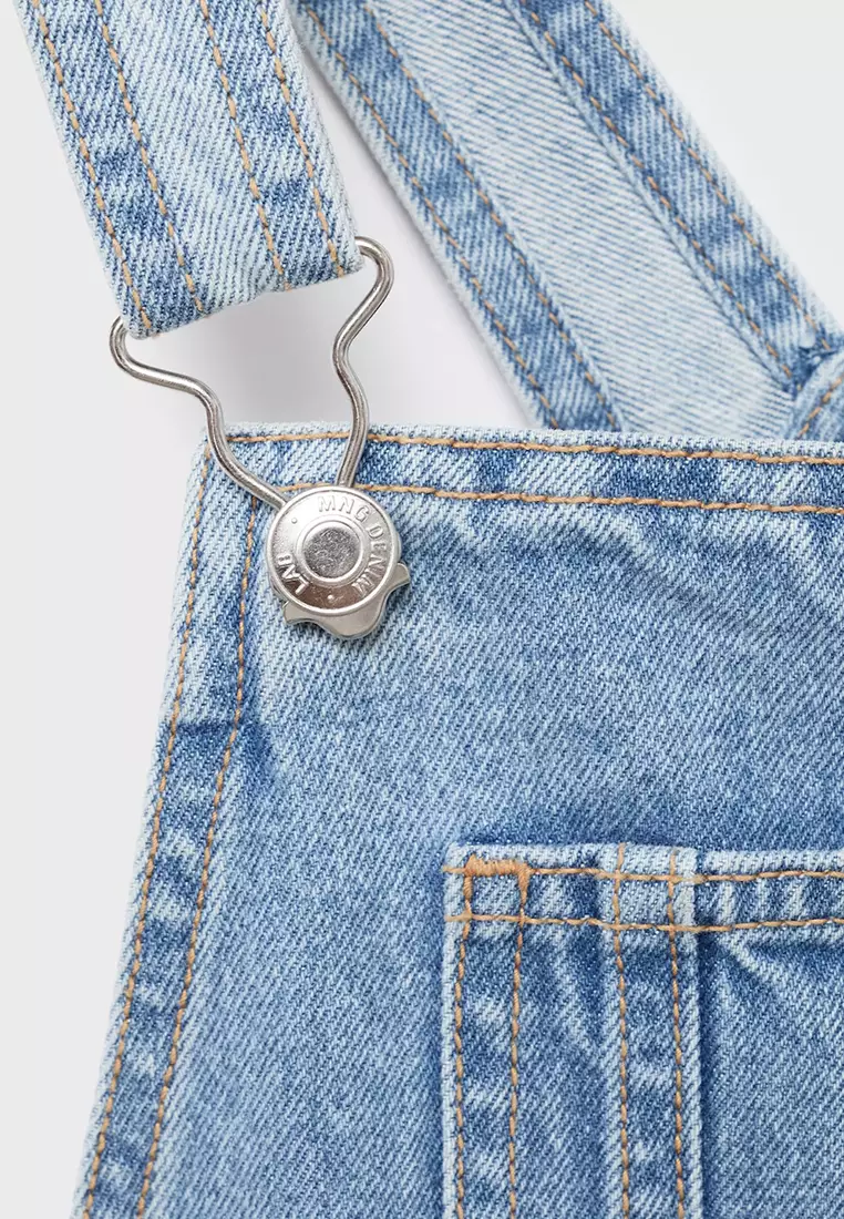 Long Denim Dungarees
