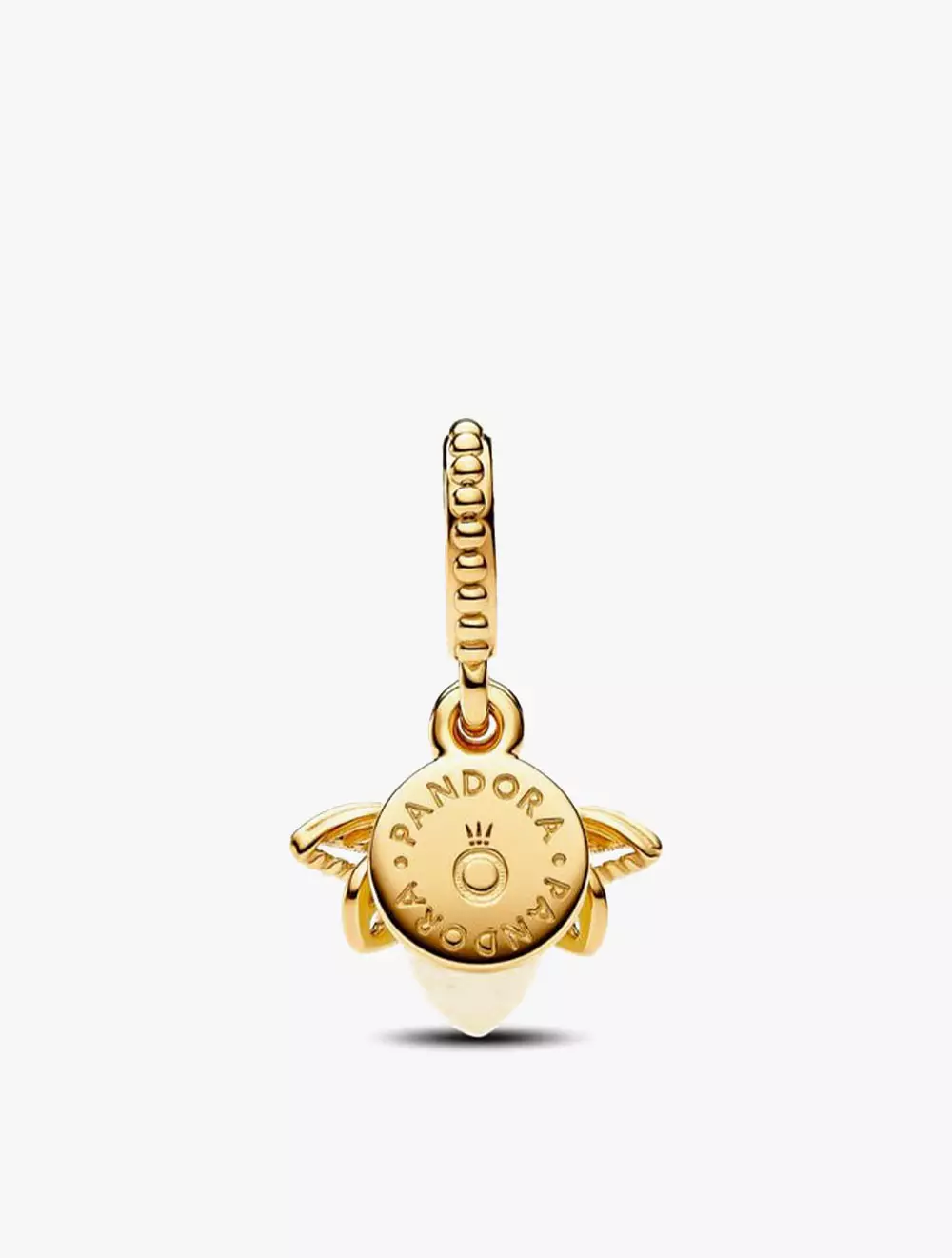 Firefly 14k gold-plated dangle with yellow photoluminescent glass