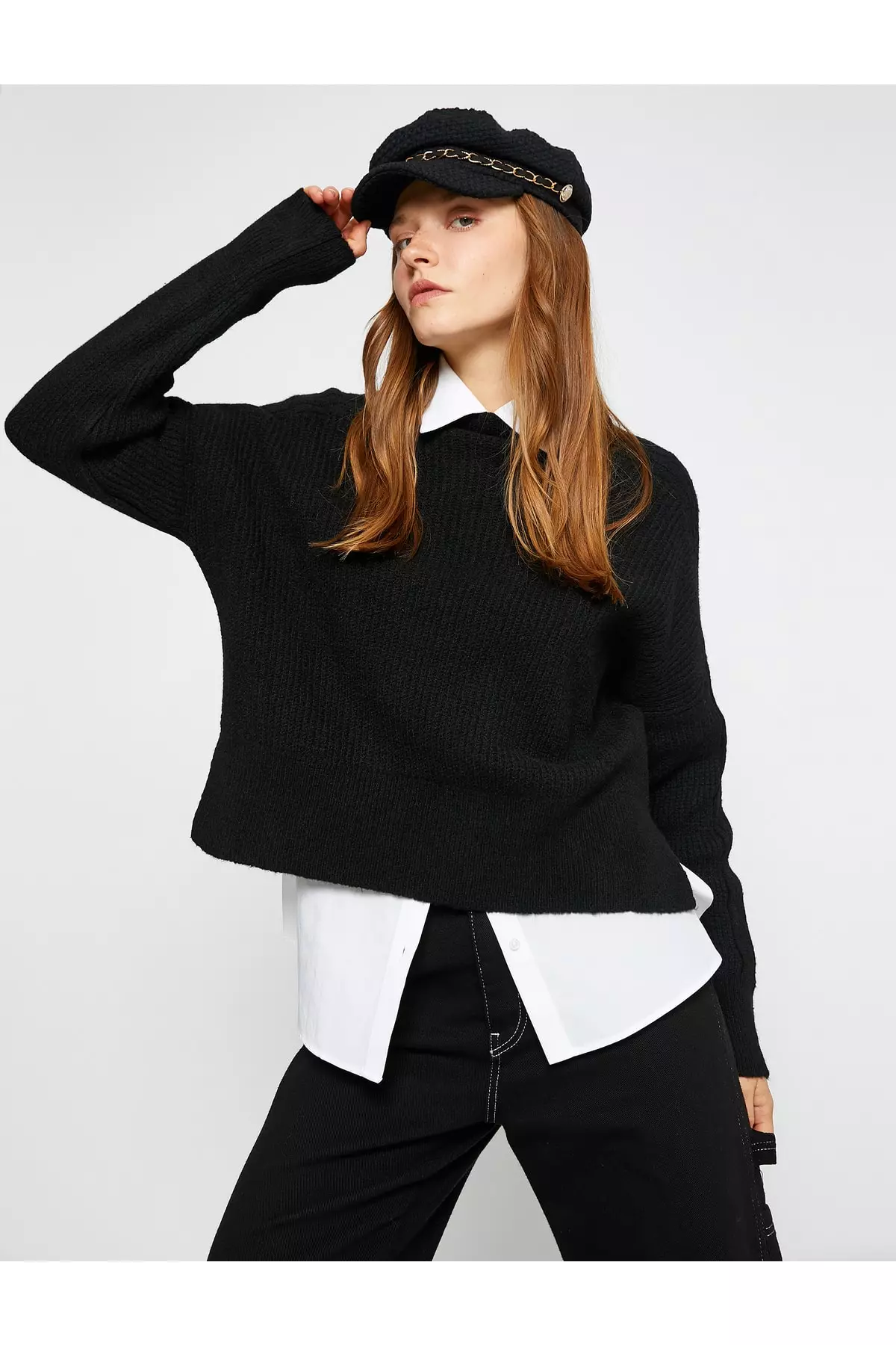 White collar for under jumper on sale