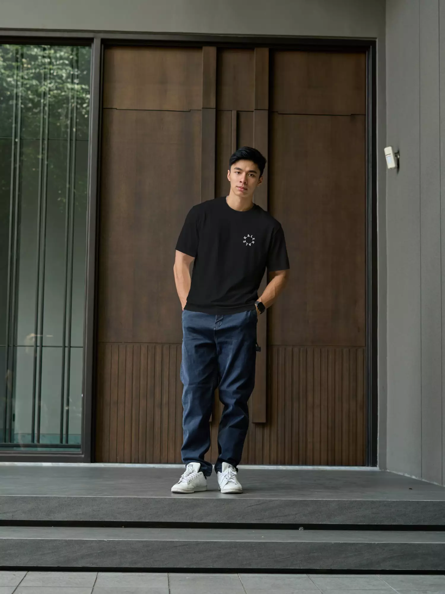 Kale Reed Black / Kaos Boxy Fit / kaos heavy weight cotton / atasan kaos pria / baju kaos pria / kaos basic pria / kaos korea