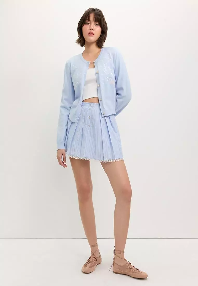 Embroidered Cardigan