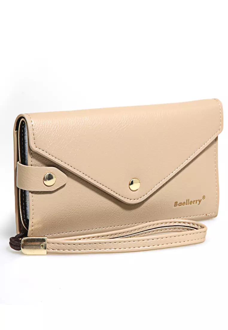 Clutch Wallet Dompet Wanita Model Panjang Handphone Slot Material Leather ORIGINAL