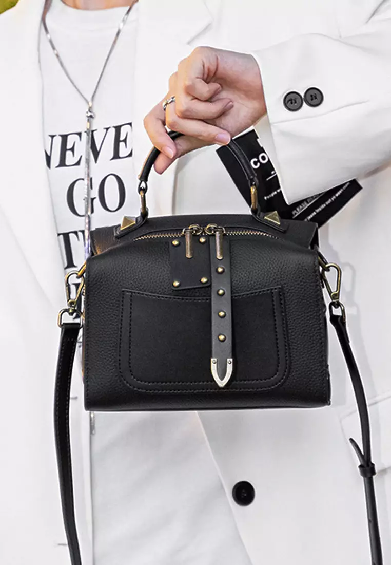 BULL CAPTAIN 019 Retro Men Leather Crossbody Shoulder Bag First-Layer Cowhide Chest Bag, Colour: Gray + Buckle