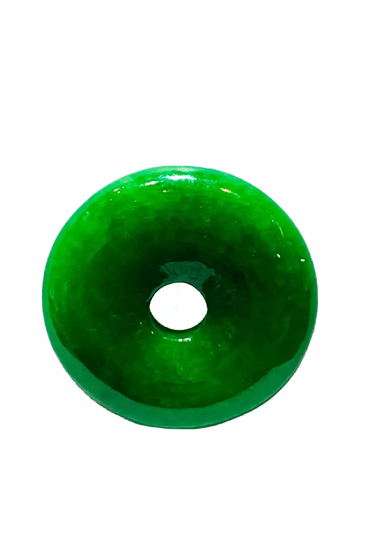 [SPECIAL ] LITZ Jade with Adjustable Necklace 翡翠平安扣项链 JP004