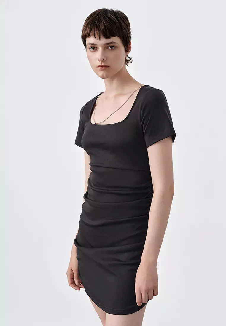 Ruched Side Mini Dress