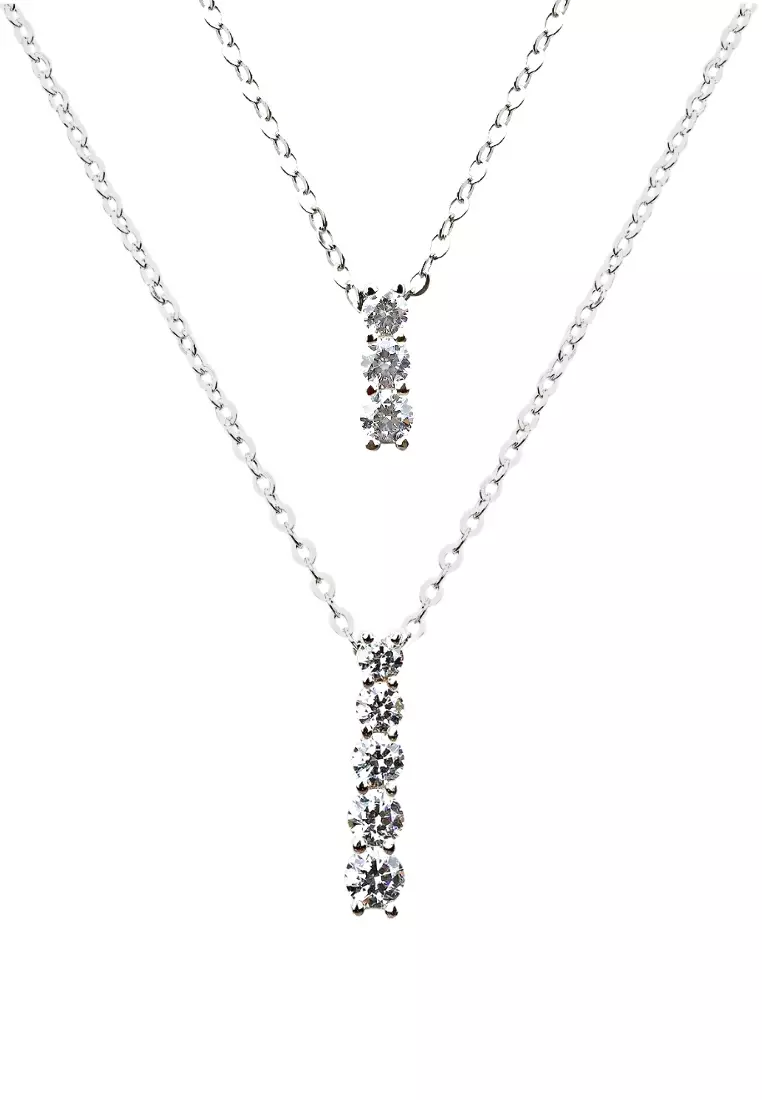 Cheap white gold deals necklace for womens