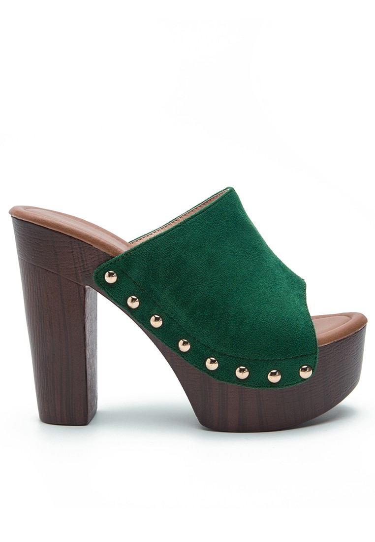 Rivet Peep-toe High Heel Sandals WTY2219-1